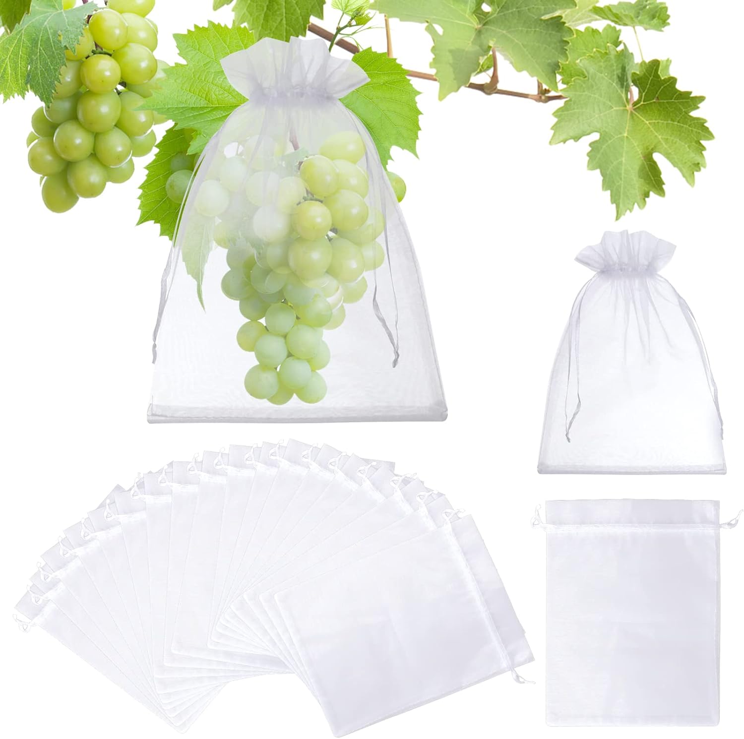 White Fruit Protect Bags